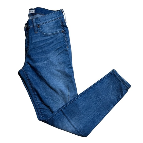 Madewell Medium Wash 8” Skinny Denim Jeans in Bellaire Women’s US 31 - Picture 6 of 10